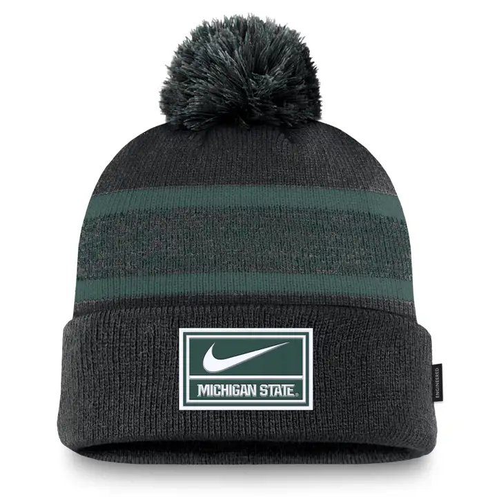 Michigan State Spartans 24 NCAA NK Peak Sideline Pom Knit BL