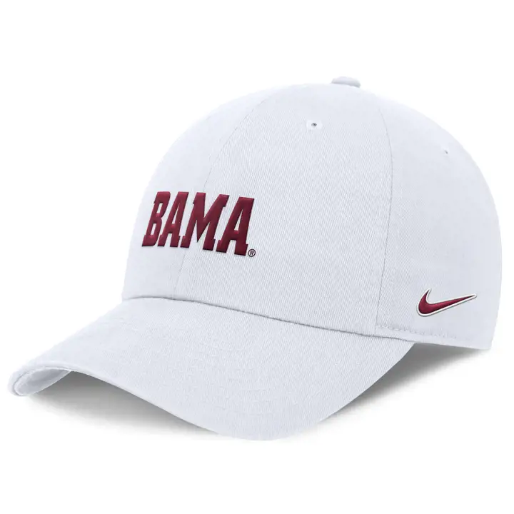 Casquette Alabama Crimson Tide 24 NCAA NK Sideline Club BLANC