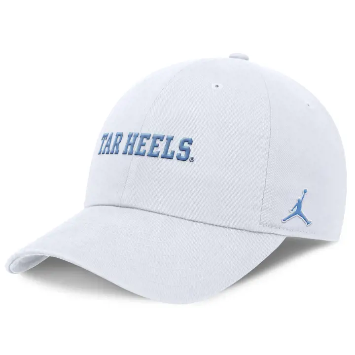 Casquette de club de ligne de touche NCAA NK Tar Heels de Caroline du Nord 24 WHT
