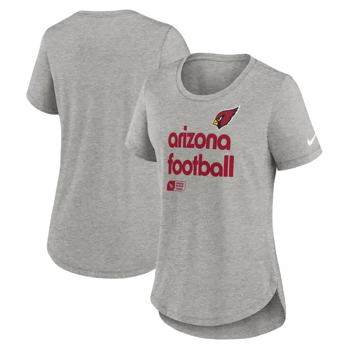 T-shirt Nike Triblend Manches Courtes NFL Femme Arizona Cardinals 24 DKGRY