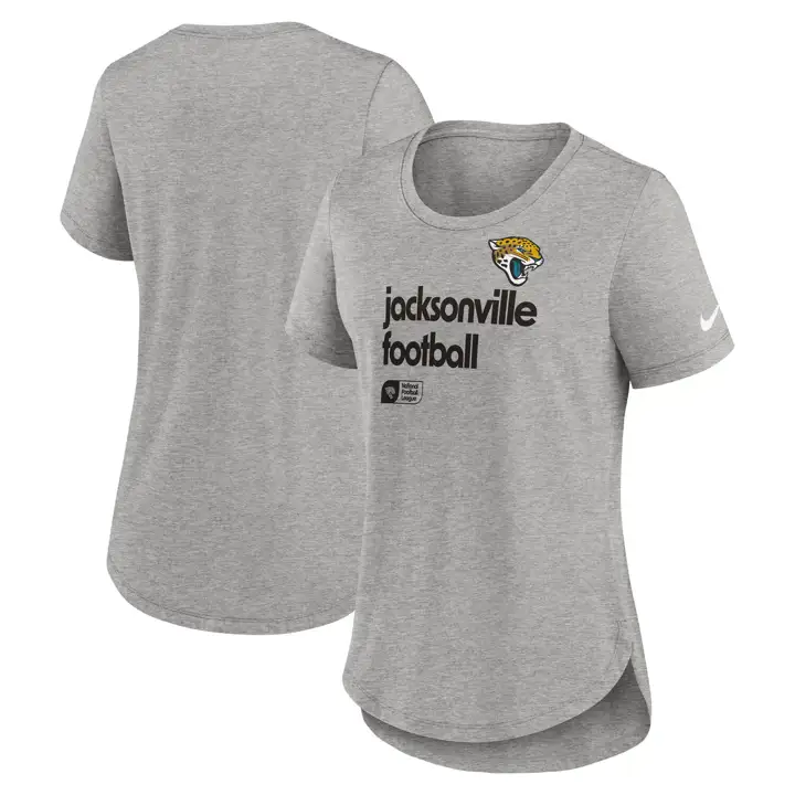 Jacksonville Jaguars NFL Tee-shirt Nike Triblend Manches Courtes Femme 24 DKG