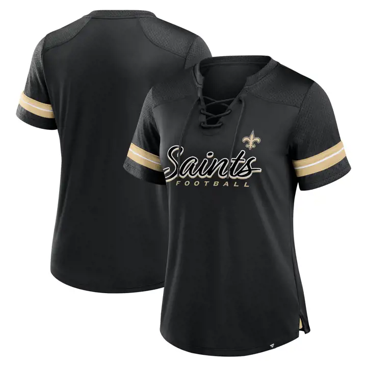 Haut de maillot NFL Athena pour femme des New Orleans Saints 24 BLK