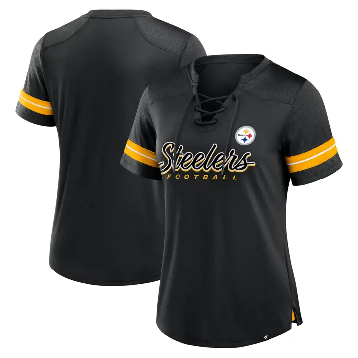 Pittsburgh Steelers NFL Maillot Athena Femme Top 24 BLK