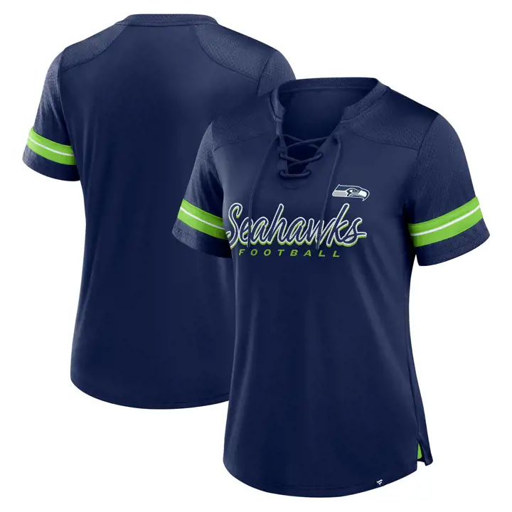 Haut de maillot Seattle Seahawks NFL pour femme Athena 24 BLEU MARINE