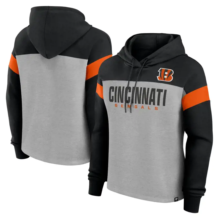 Sweat à Capuche NFL Femme Cincinnati Bengals Bold Play Call 24 BLK