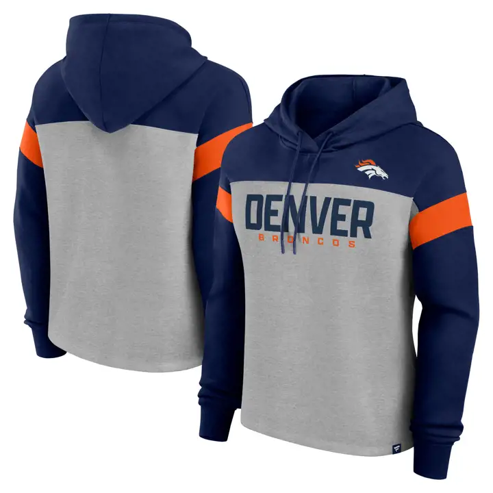 Sweat à capuche Femme NFL Denver Broncos Bold Play Call 24 MARINE