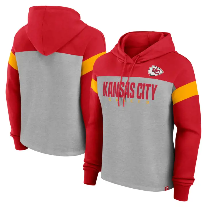Sweat à capuche pour femme Kansas City Chiefs NFL Bold Play Call 24 ROUGE
