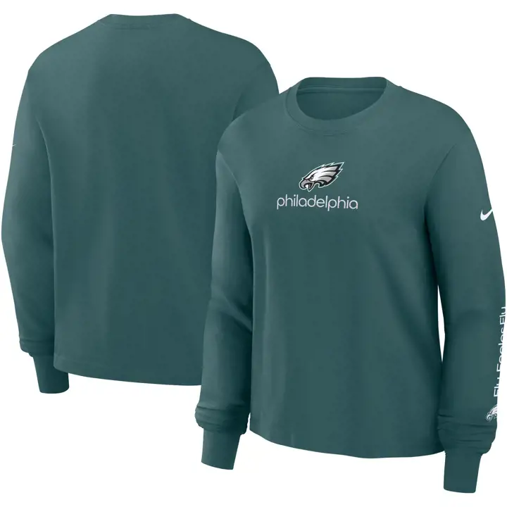 T-shirt ample à manches longues Nike NFL Philadelphia Eagles pour femme 24 TEAL