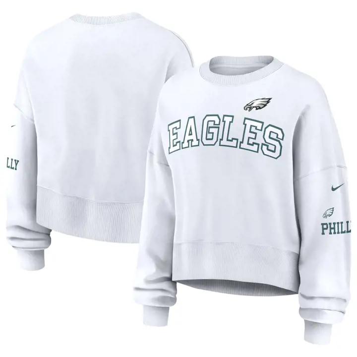 Philadelphia Eagles NFL - Sweat-shirt Oversize Femme Nike - Blanc 24