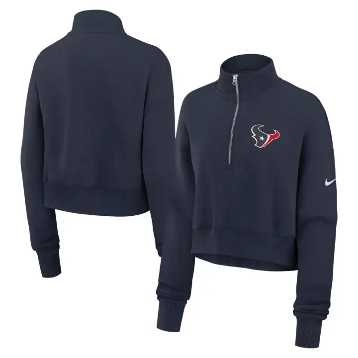 Houston Texans NFL Femme Demi-zip 24 ROUGE