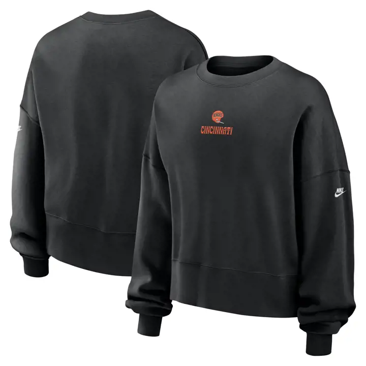 Cincinnati Bengals NFL Femme Nike Rewind Crew 24 BLK