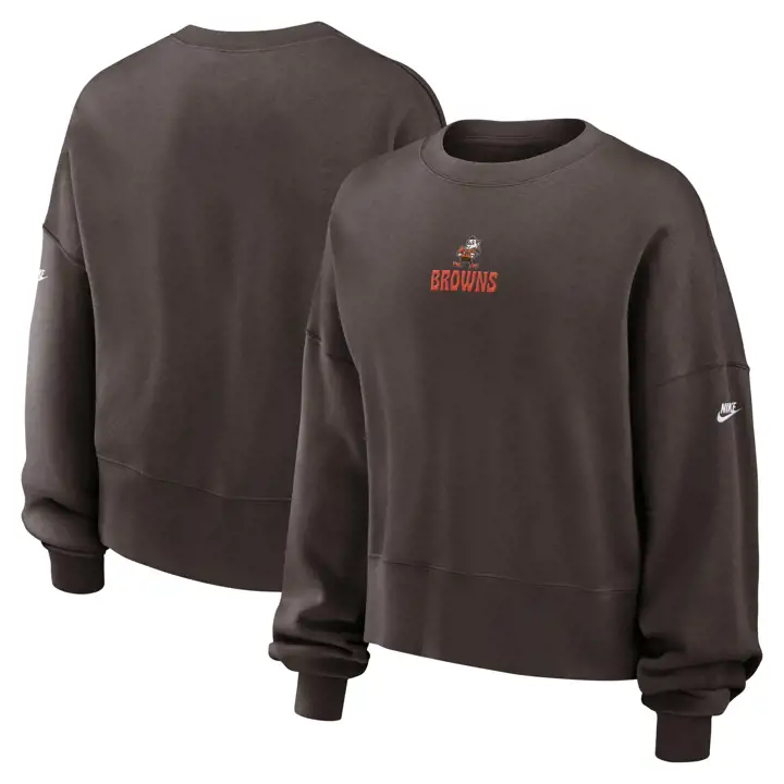 Cleveland Browns NFL Sweatshirt Nike Rewind Crew Femme 24 BRN