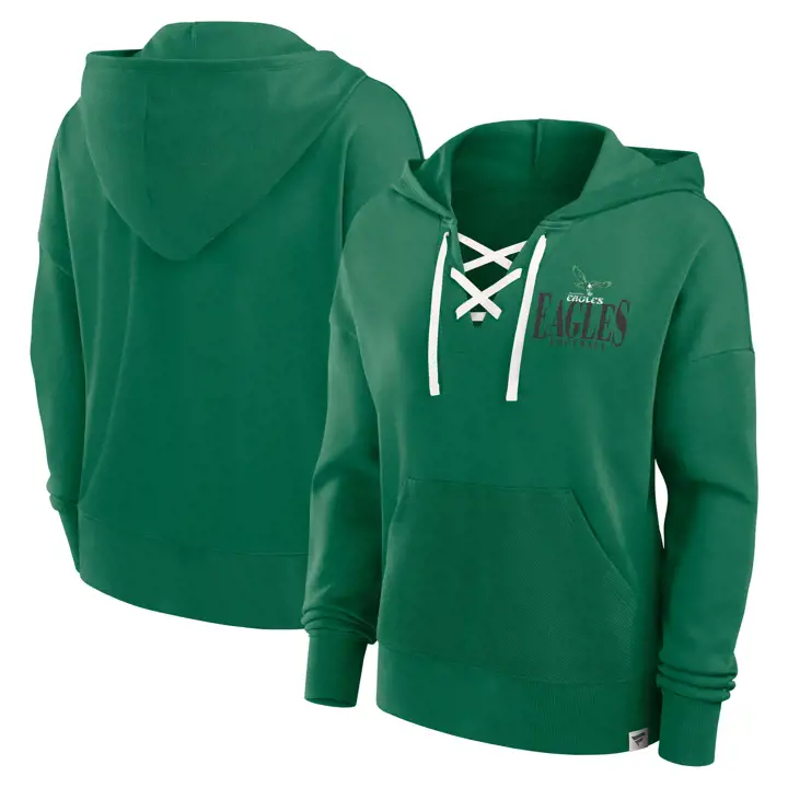 Sweat à capuche Philadelphia Eagles NFL Blitz pour femme 24 GRN