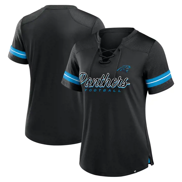 Haut de maillot NFL Athena pour femme Carolina Panthers 24 BLK