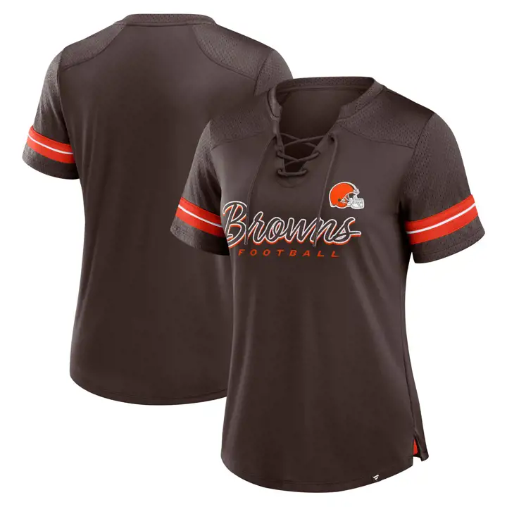 Haut de maillot Cleveland Browns NFL pour femme Athena 24 BRN