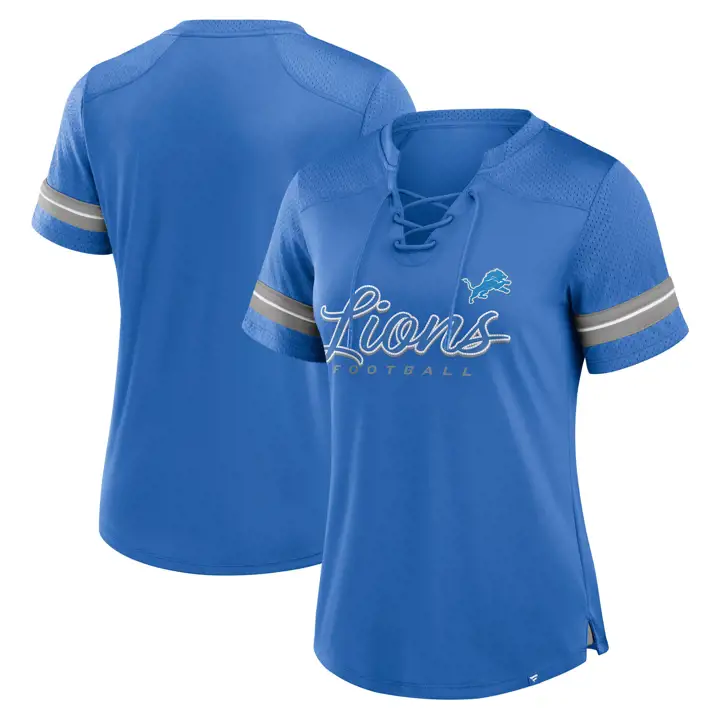 Detroit Lions NFL T-shirt Athena Femme 24 BLEU