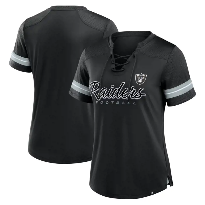 Haut de maillot NFL Athena pour femme Las Vegas Raiders 24 BLK