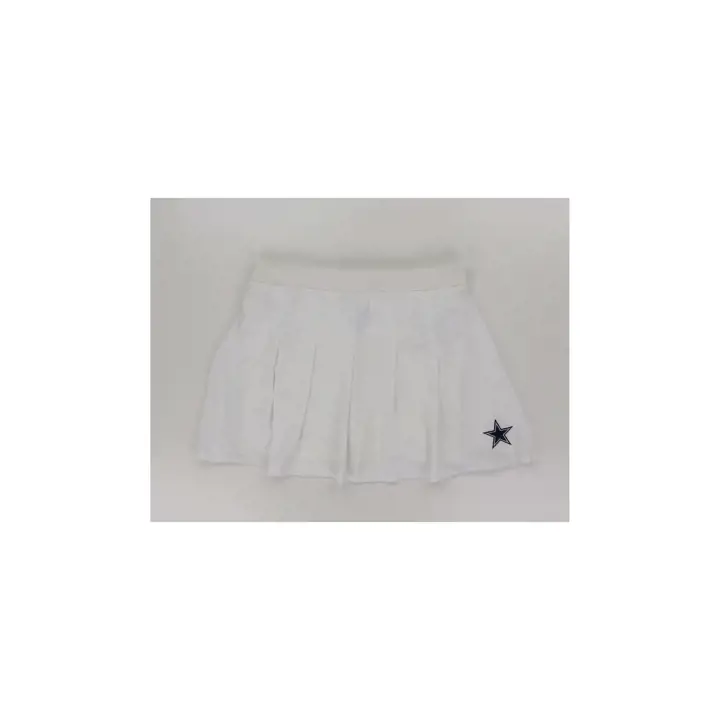 Jupe-short de tennis Dallas Cowboys NFL pour femme 24 BLANC