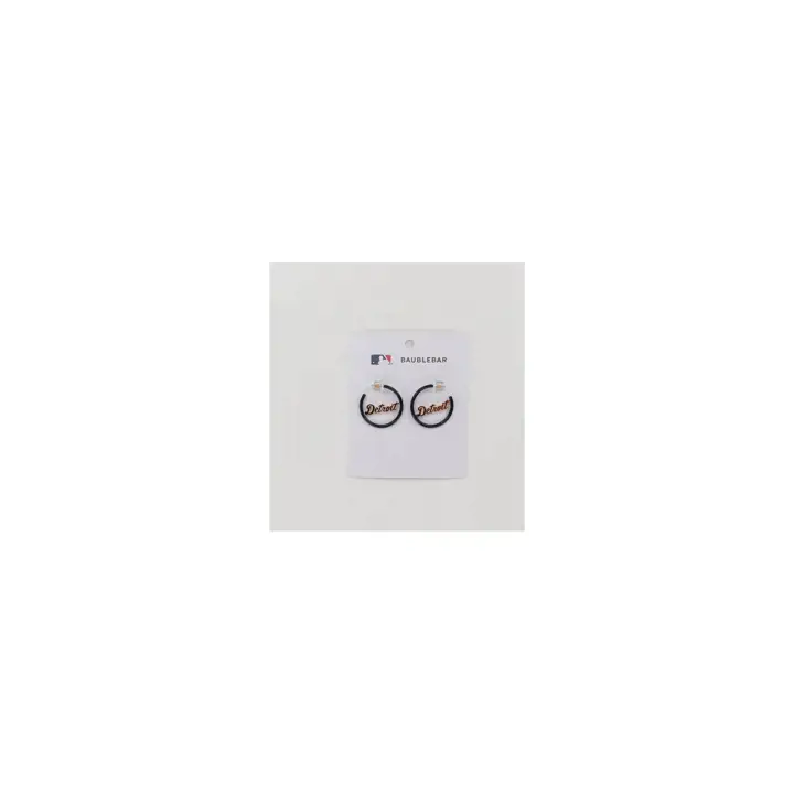 Boucles d'oreilles créoles émail délicat Detroit Tigers AST