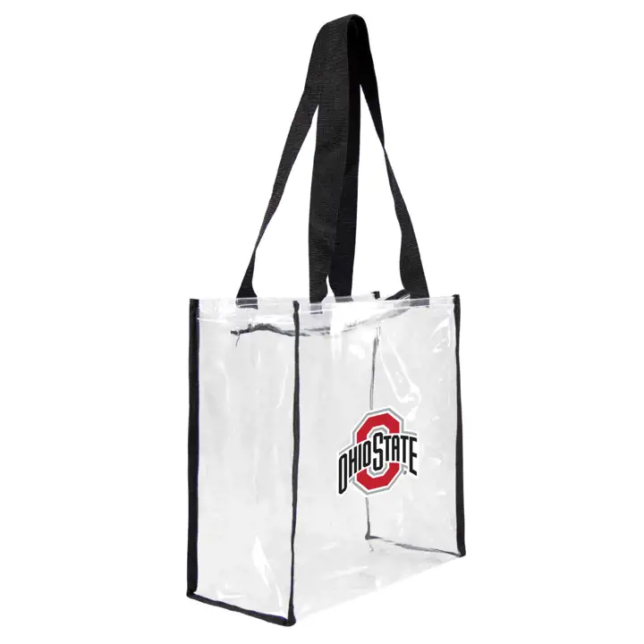 Fourre-tout transparent carré Ohio State Buckeyes pour stade