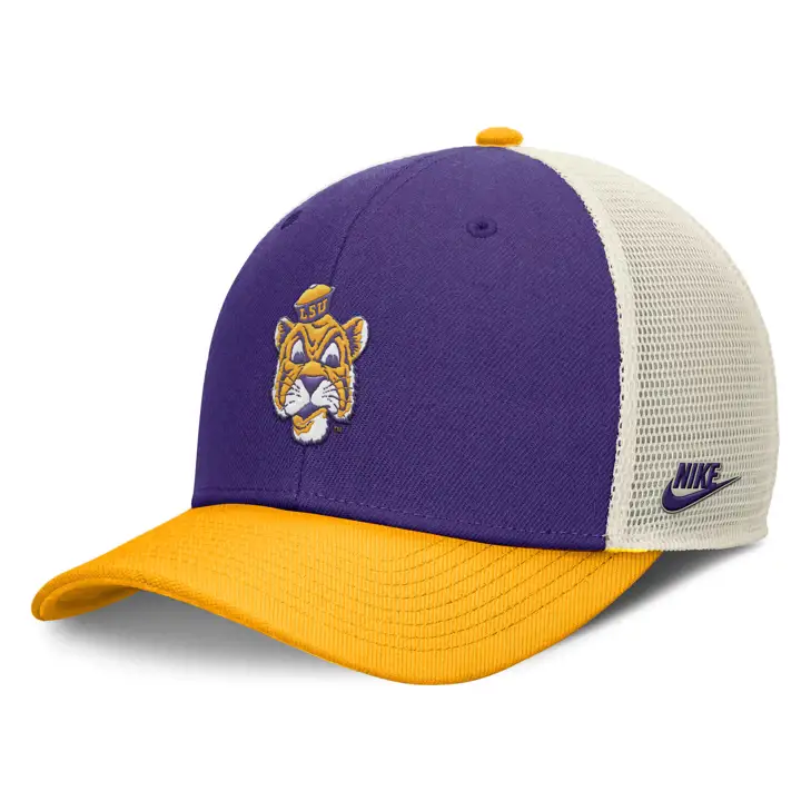 Casquette trucker structurée L.S.U. NIKE DRI-FIT RISE pur