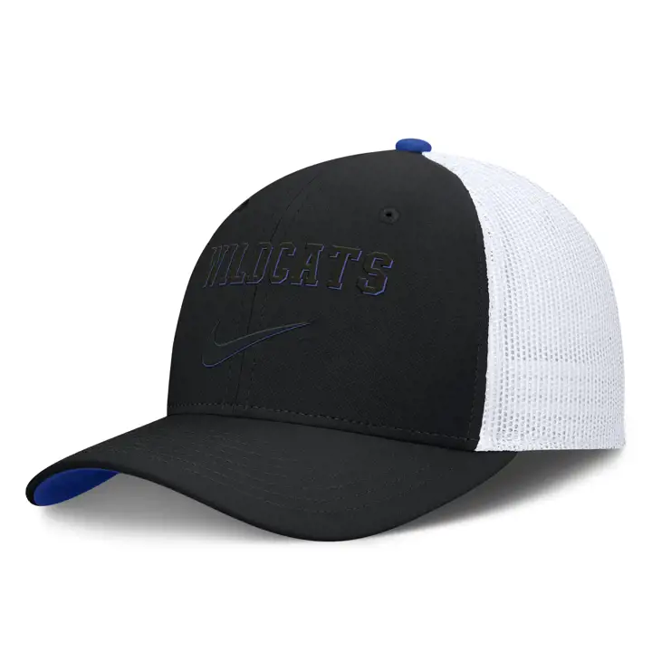 Casquette à visière plate Kentucky Wildcats NIKE RISE STRUCTURED SNAPBACK CAP noire