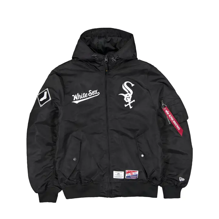 Blouson aviateur MLB Alpha des White Sox de Chicago 24 BLK