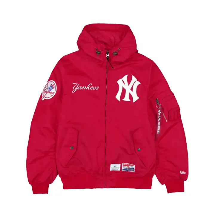 Blouson aviateur New York Yankees MLB NE Alpha 24 ROUGE