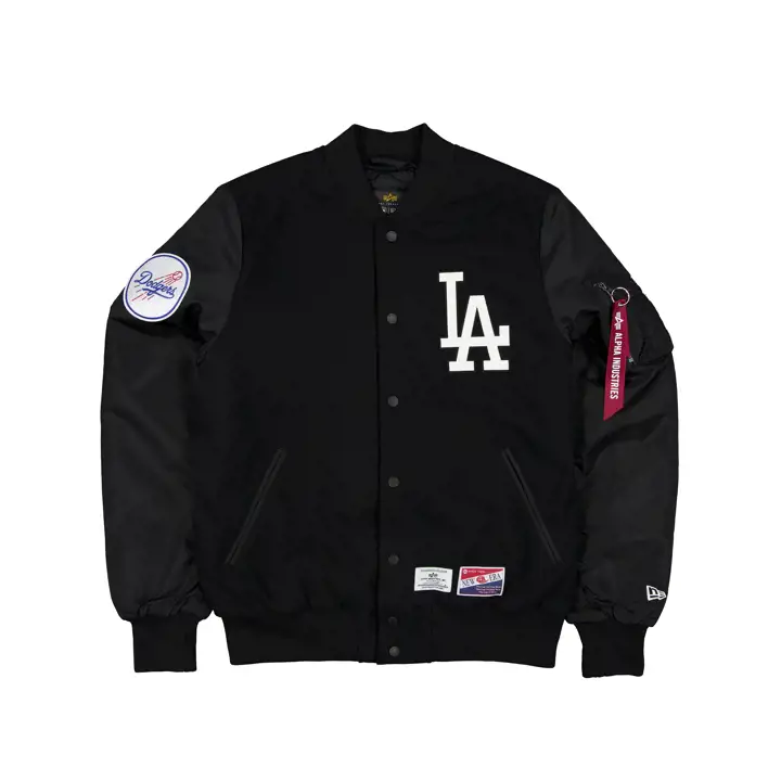 Los Angeles Dodgers MLB NE Blouson Teddy Alpha Varisty 24 BLK