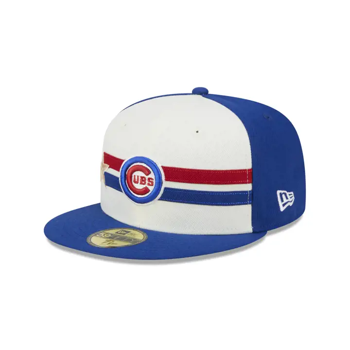 Casquette 59FIFTY Chicago Cubs MLB ASG 2024 d'entraînement WHT/LTRYL