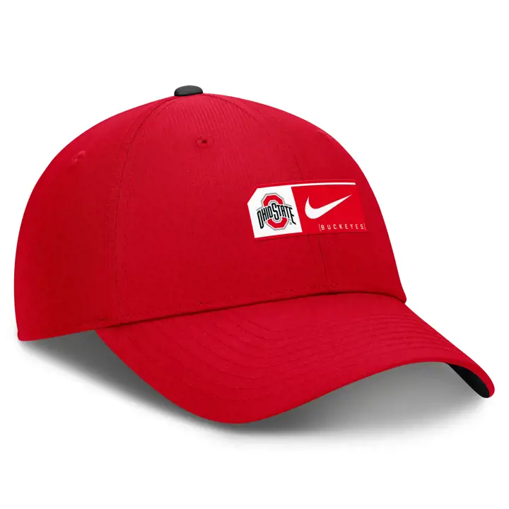 Ohio State Buckeyes NIKE CLUB AJUSTABLE STRUCTURÉE rouge