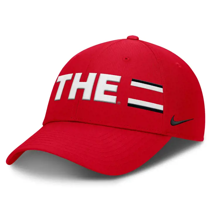 Ohio State Buckeyes NIKE CLUB OH CASQUETTE DE BASEBALL RÉGLABLE STRUCTURÉE