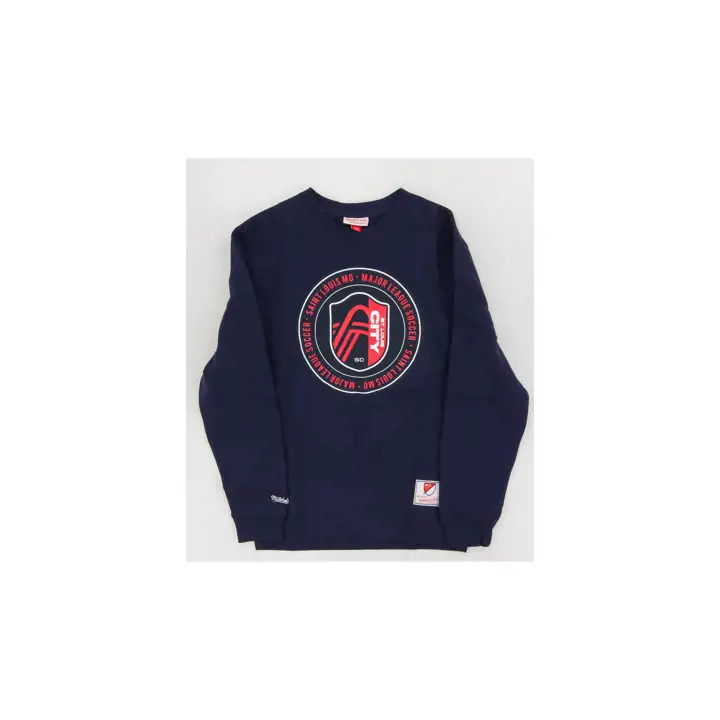 Sweat ras du cou marine St. Louis City SC MLS M&N Circle Crest