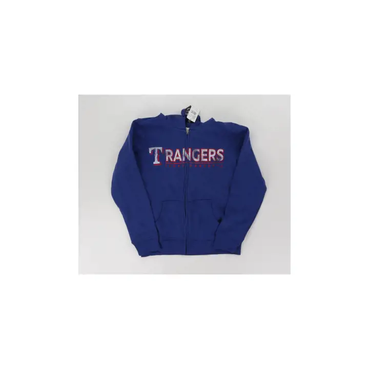 Sweat à capuche zippé femme MLB Texas Rangers Wild Cat 23 bleu