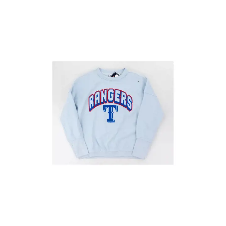 Sweat-shirt Femme ras du cou sans ourlet Genevieve Texas Rangers MLB 23 GRY