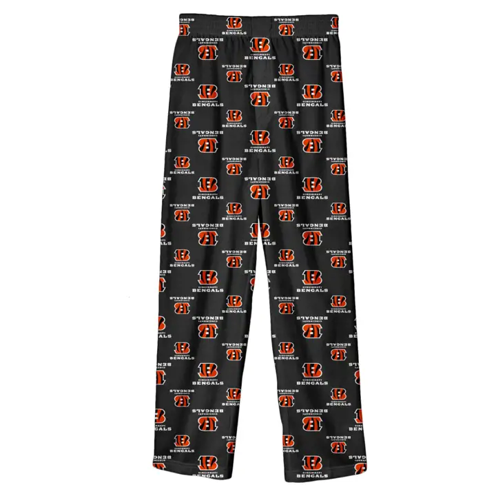 Pantalon de pyjama pour enfants NFL Cincinnati Bengals NOIR