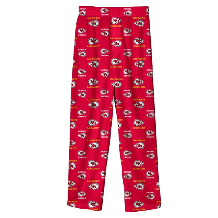 Pantalon de pyjama des Chiefs de Kansas City de la NFL pour jeunes, ROUGE