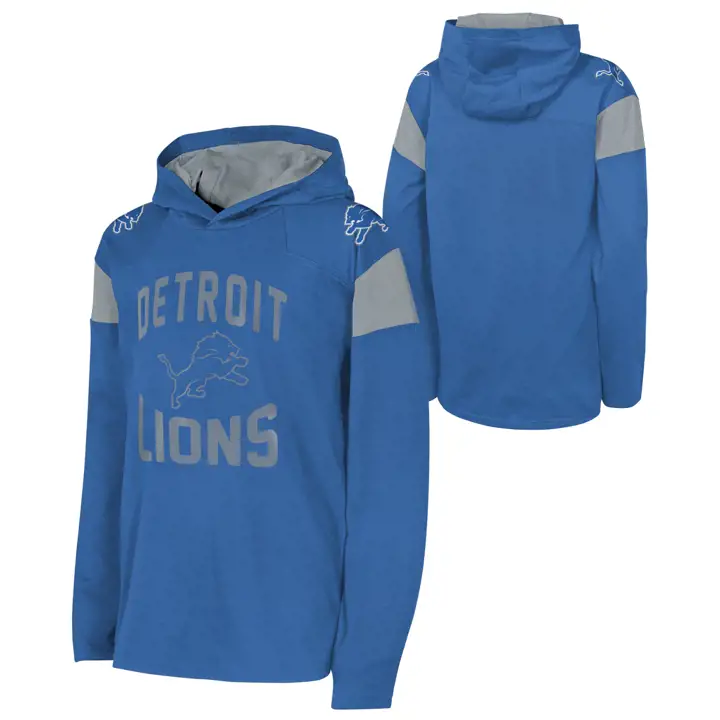 Hoodie NFL Youth Champ Is Here des Lions de Detroit BLEU