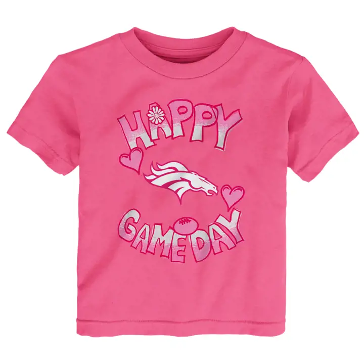Denver Broncos NFL T-shirt Enfant "Happy Game Day" Rose