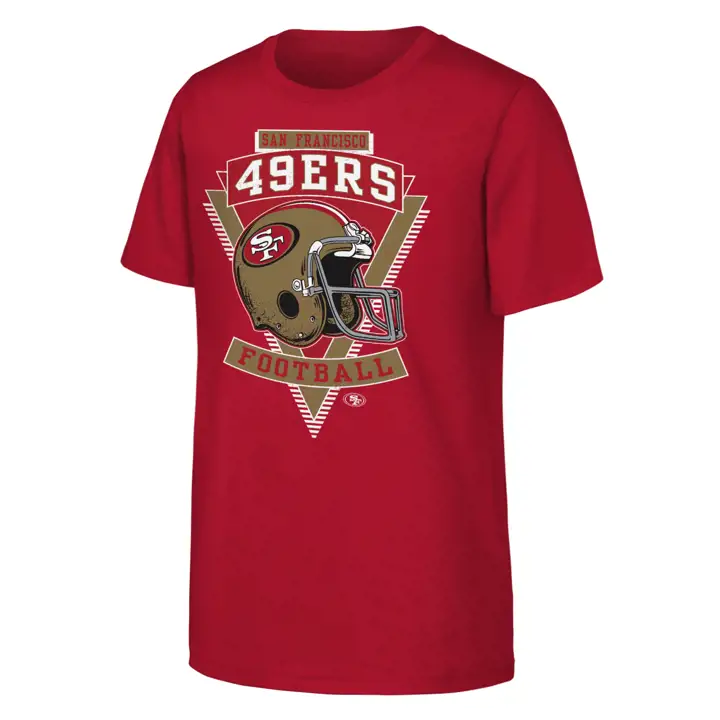T-shirt Capitaine d'équipe Jeune NFL San Francisco 49ers ROUGE
