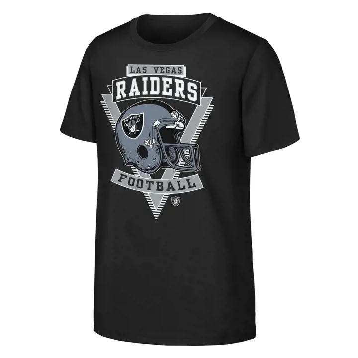 T-shirt de capitaine d'équipe Las Vegas Raiders NFL Youth - Noir
