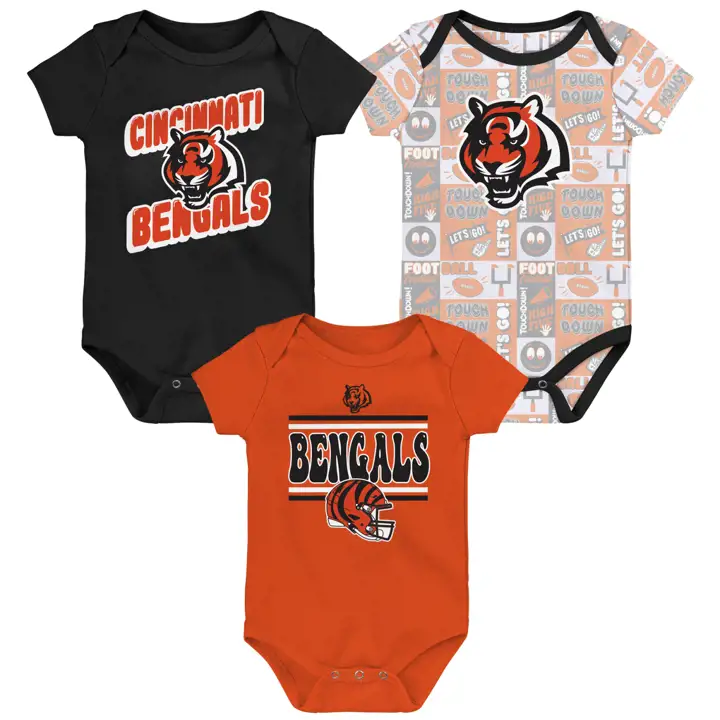 Cincinnati Bengals NFL BD du Dimanche Lot de 3 24 BLK