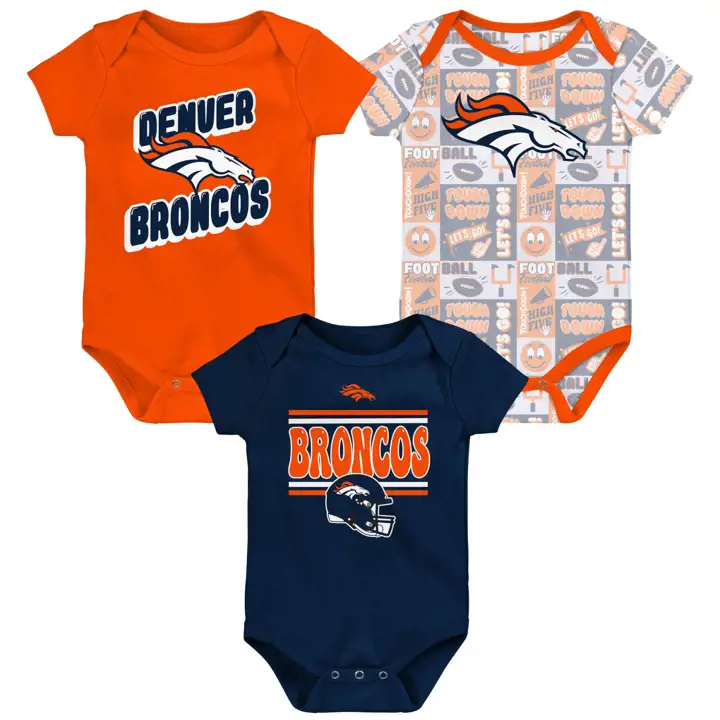 Denver Broncos NFL NB Bande Dessinée Dimanche Lot de 3 24 ORG
