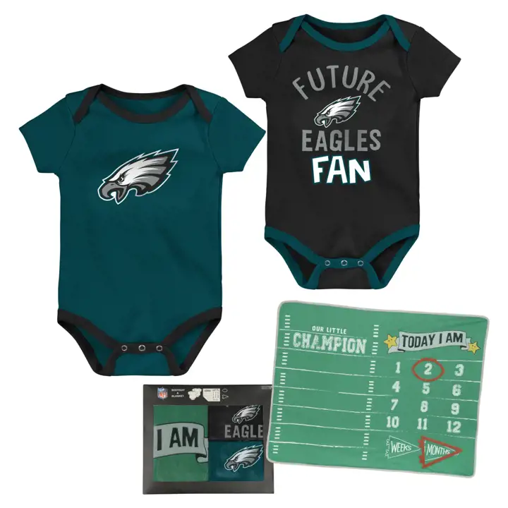 Ensemble barboteuse et couverture Philadelphia Eagles NFL NB AST