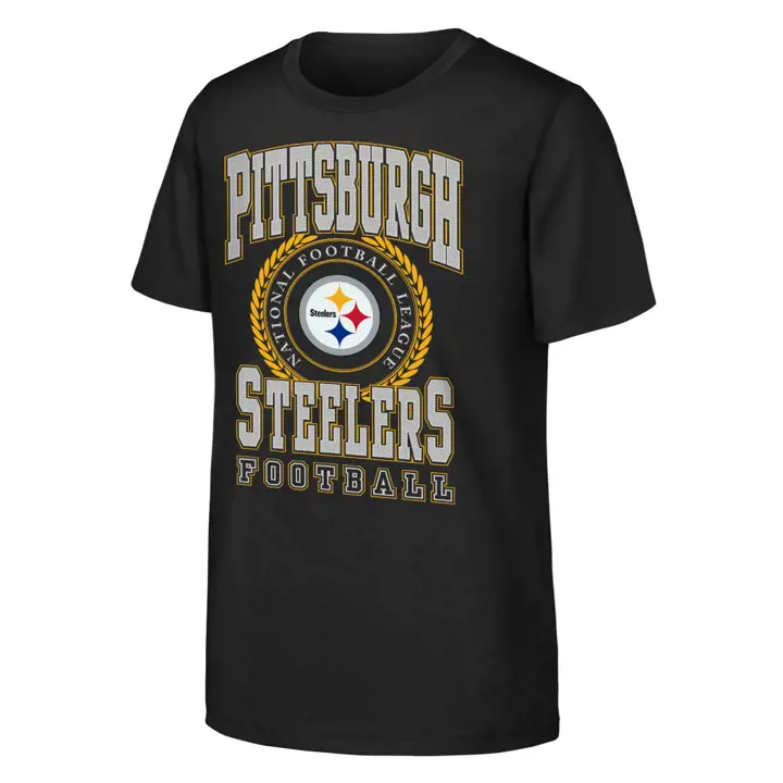 T-Shirt Enfant NFL Pittsburgh Steelers Stitched Up Noir
