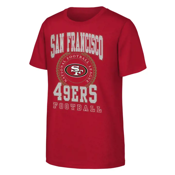 T-shirt enfant San Francisco 49ers NFL Stitched Up ROUGE