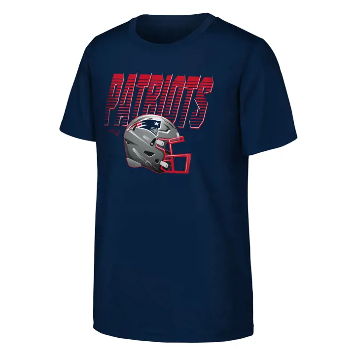 T-shirt enfant NFL New England Patriots Head First BLEU MARINE