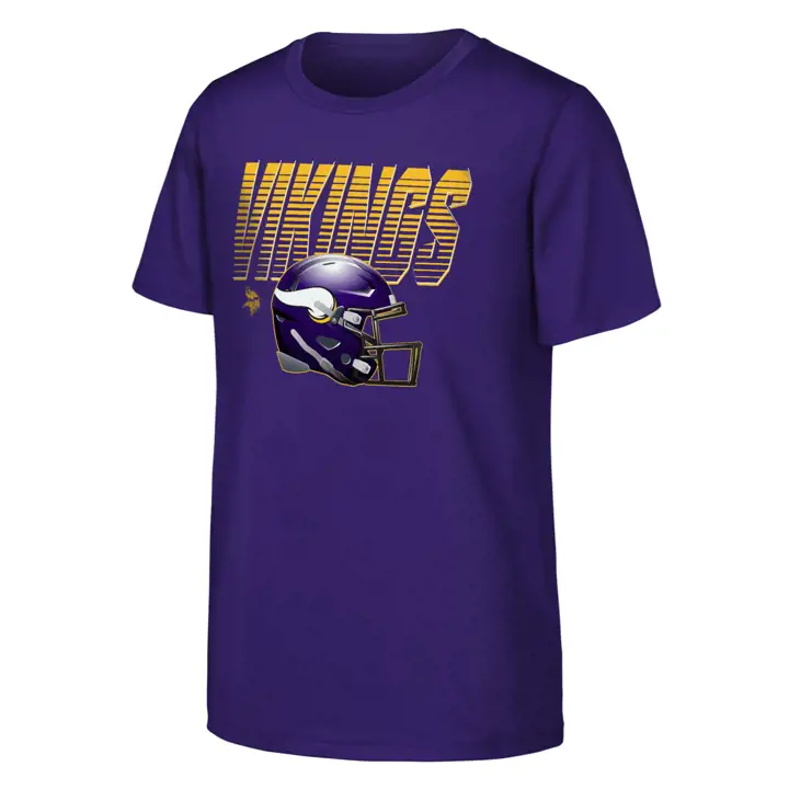 T-shirt pour jeune NFL Head First des Minnesota Vikings VIOLET
