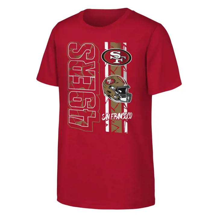 T-shirt Enfant NFL San Francisco 49ers All In ROUGE