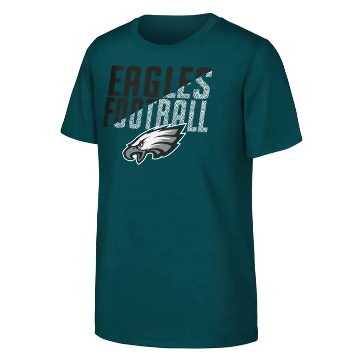 T-shirt de football NFL Philadelphia Eagles pour jeunes Vert